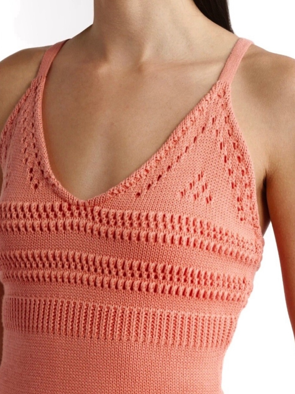 Cleobella Millicent Crochet Midi Dress Coral XL NWT - Picture 5 of 9